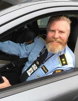 Politioverbetjent Finn Erik Grønli ved seksjon for trafikk- og sjøtjeneste, Oslo politidistrikt