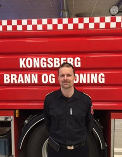 Erik Rognli, brannsjef i Kongsberg brann- og redningstjeneste
