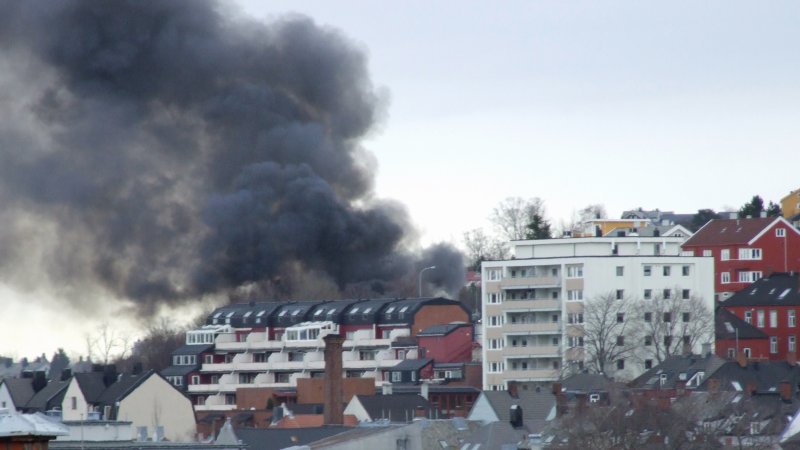 Blokkbrann.