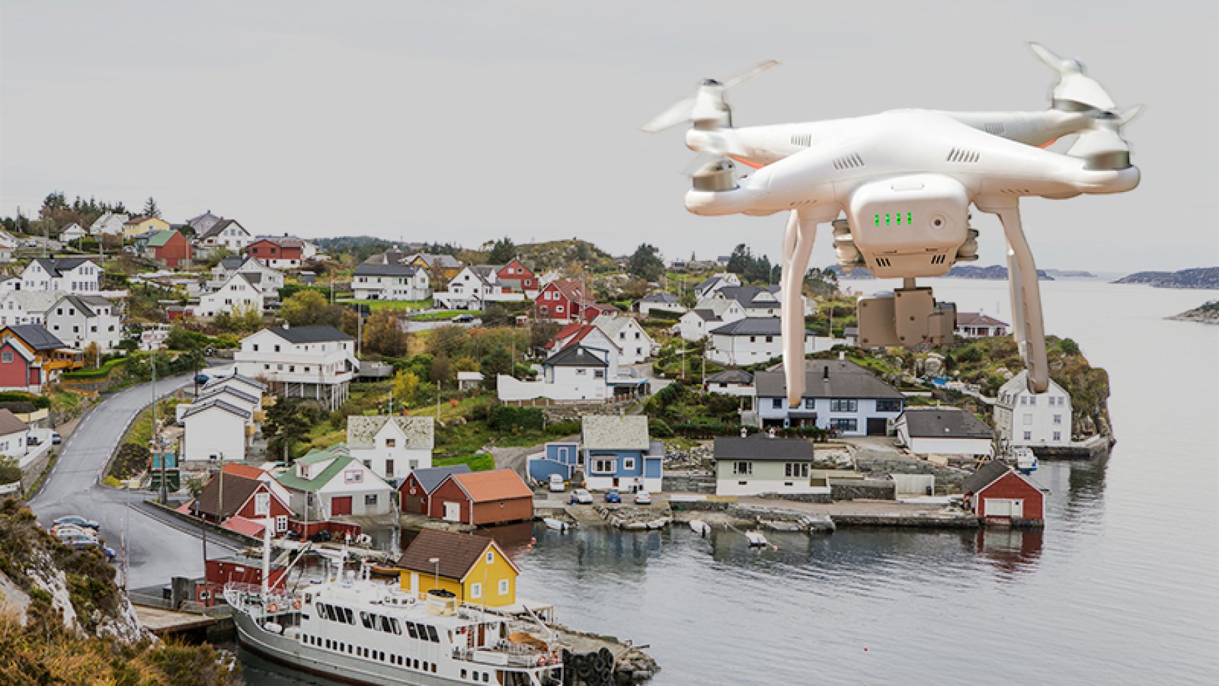 Drone. Bylandskap.
