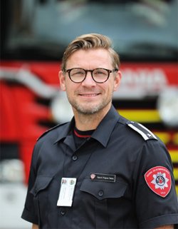 Sigurd F. Dalen i OBR Foto: Hege Aas, Oslo brann- og redningsetat