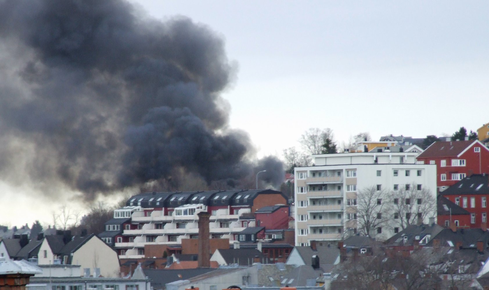 Blokkbrann.