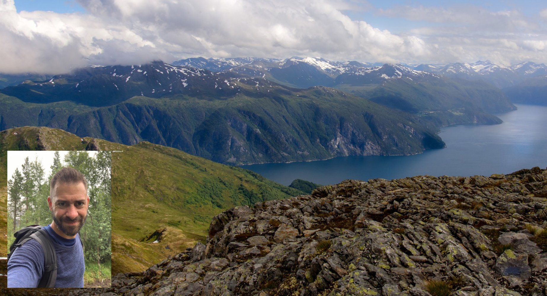 Norske fjell og Henrik Singsdal i sitt eget OL-studio