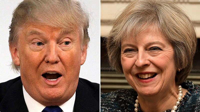 Trump og Theresa May