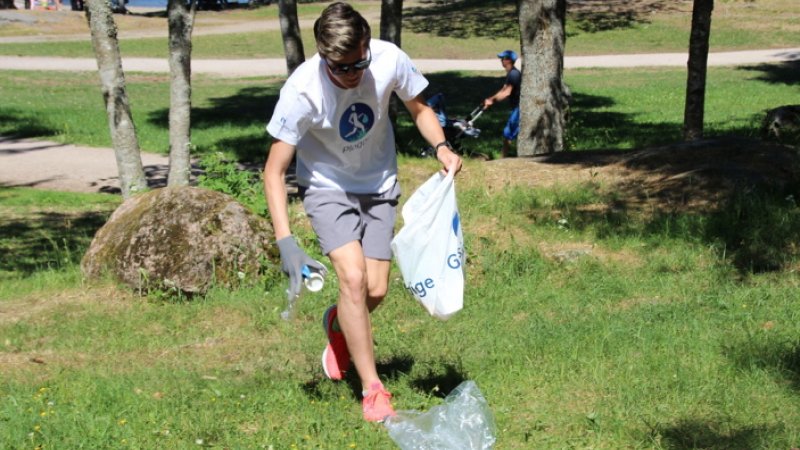 Jakob Ingebrigtsen som plogger.