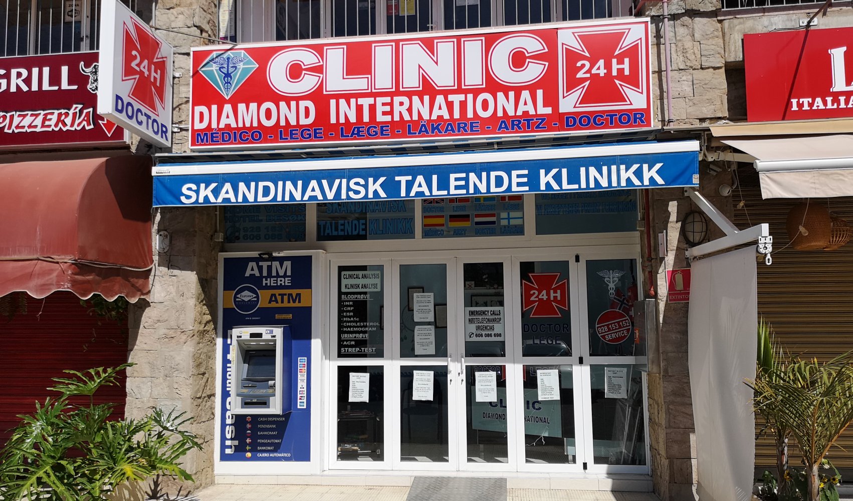 Bildet viser fasaden til Clinic Diamond.
