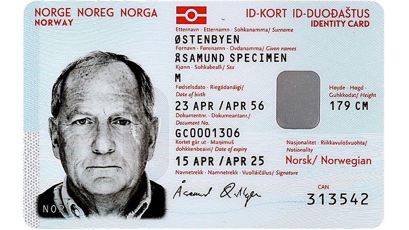 Forside ID-kortet