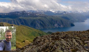 Norske fjell og Henrik Singsdal i sitt eget OL-studio