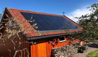Strøm. Solcelle. Hytte.
