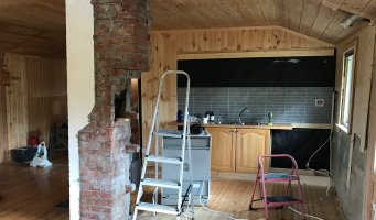 Et pipeløp har blitt strippet for peis.