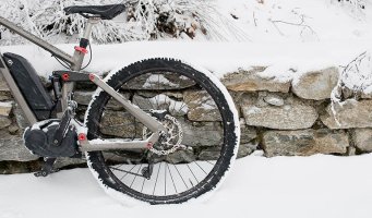 Elsykkel. Vinter.