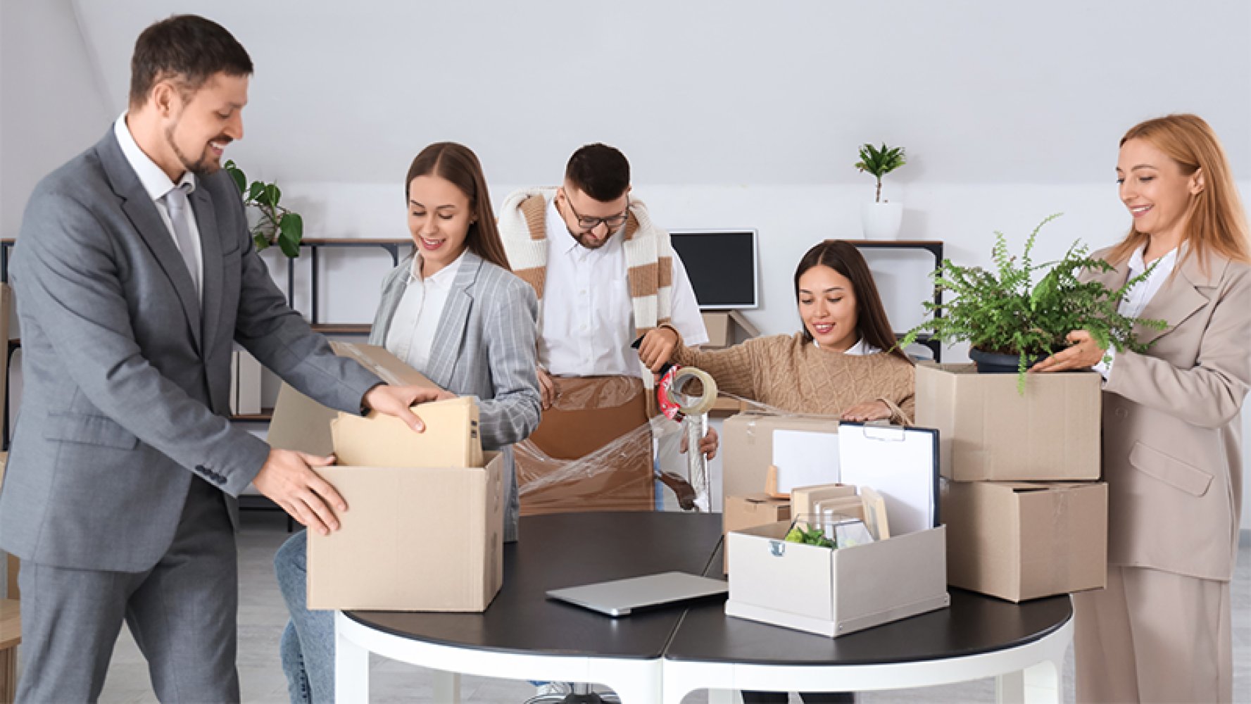 Innflytting i bedriftslokaler.